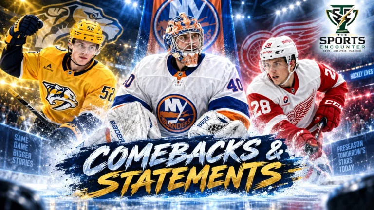 Semyon Varlamov, Matthew Wood, Michael Brandsegg-Nygard and Noah Ostlund represent the standout performances and comeback stories from the September 22, 2026 NHL preseason slate.