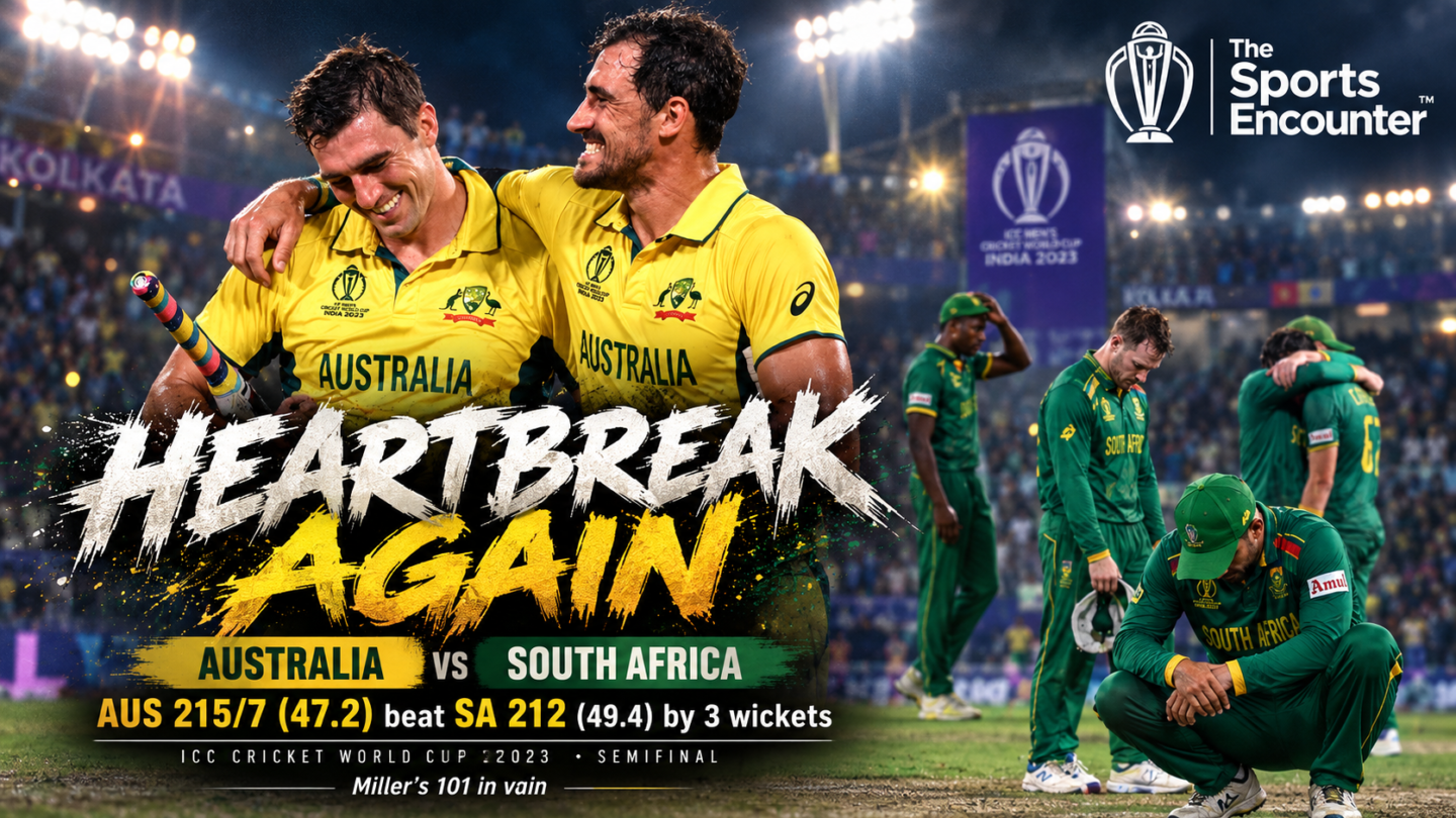 A Celebration of 5000 ODIs Match 43: Miller Rescues South Africa From 24/4 Before Australia Survive Another Semifinal Thriller