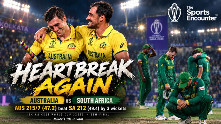 A Celebration of 5000 ODIs Match 43: Miller Rescues South Africa From 24/4 Before Australia Survive Another Semifinal Thriller