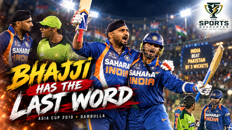 A Celebration of 5000 ODIs Match 55: Shoaib Akhtar Riles Harbhajan, but India's No. 8 Has the Last Laugh With a Six Against Pakistan