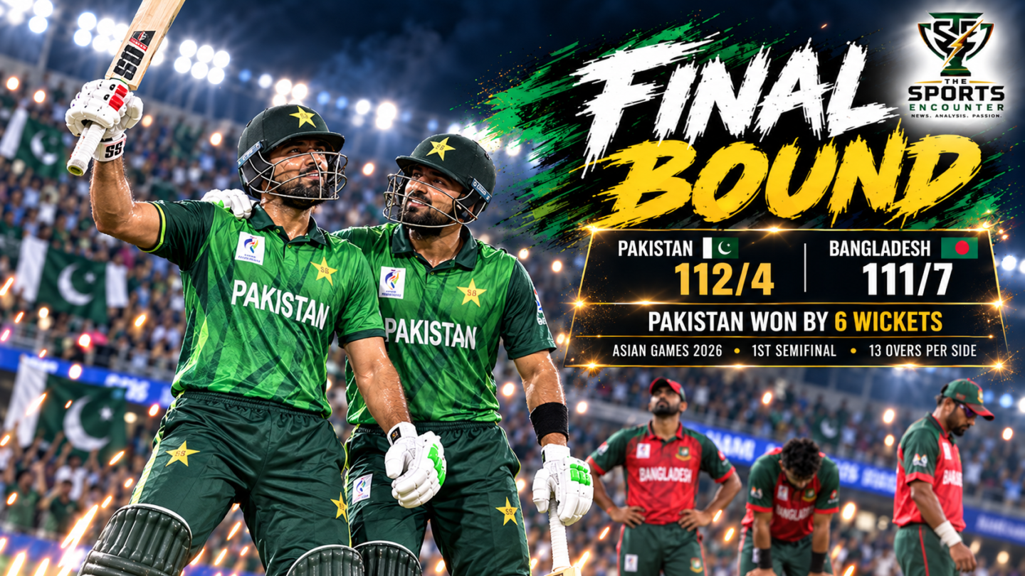 Abdul Samad Breaks Bangladesh’s Grip as Pakistan Reach Asian Games Gold-Medal Match