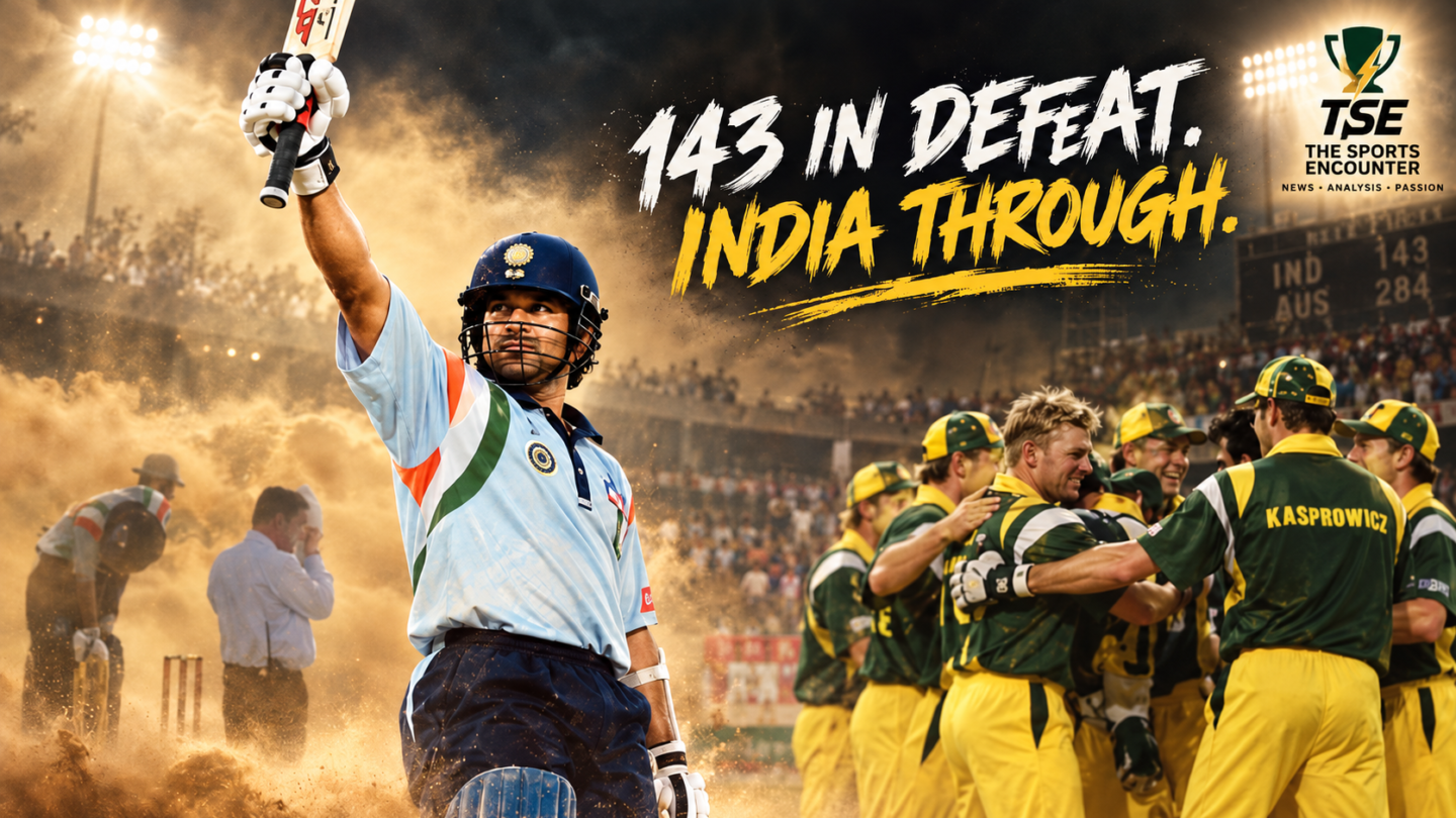 A Celebration of 5000 ODIs Match 48: Tendulkar Loses the Match but Wins India a Final in the Desert Storm