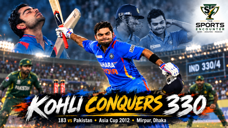 A Celebration of 5000 ODIs Match 56: Pakistan Post 329, Kohli Unleashes 183, but India's Greatest Chase Cannot Save Their Asia Cup