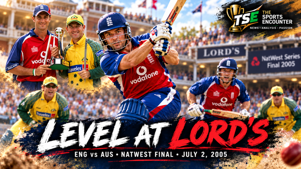 A Celebration of 5000 ODIs Match 54: England Escape 33/5, but McGrath's Last Ball Denies Victory in a Tied NatWest Final
