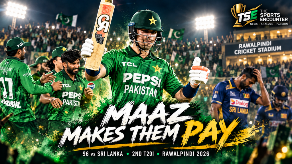 Pakistan Punish Sri Lanka's Four Dropped Catches as Maaz Sadaqat's 96 Seals T20I Series With 82-Run Rout