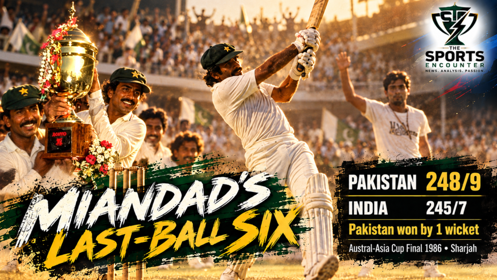 A Celebration of 5000 ODIs Match 46: Miandad Turns Four From One Ball Into the Six That Changed India-Pakistan Cricket