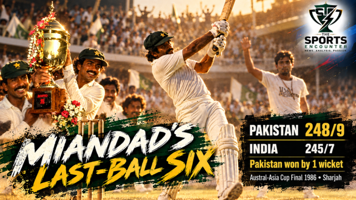 A Celebration of 5000 ODIs Match 46: Miandad Turns Four From One Ball Into the Six That Changed India-Pakistan Cricket