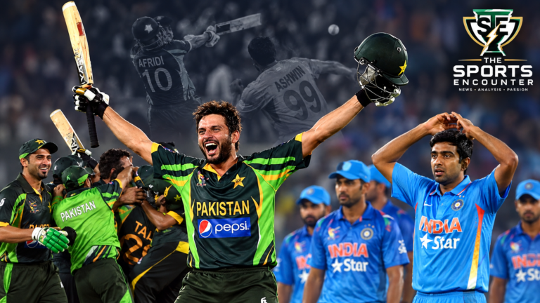 A Celebration of 5000 ODIs Match 61: Pakistan Need 10 With One Wicket Left, Afridi Smashes Ashwin for Two Sixes to Break India's Heart