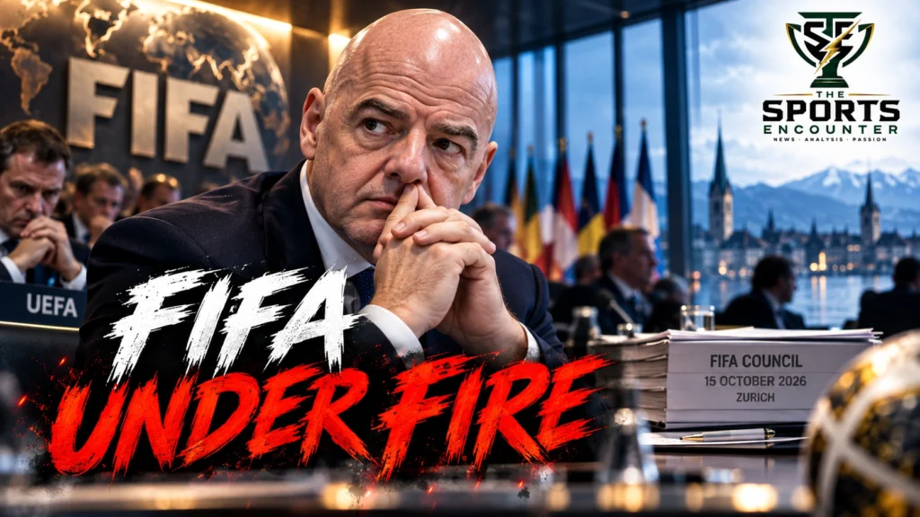 Gianni Infantino faces UEFA opposition following the October 15, 2026 FIFA Council meeting in Zurich over World Cup commercial rights, governance and development funding.
