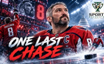 Alex Ovechkin in Washington Capitals colors after announcing that the 2026-27 season will be his final NHL campaign.