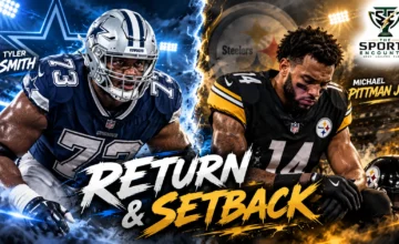 Dallas Cowboys offensive guard Tyler Smith and Pittsburgh Steelers wide receiver Michael Pittman Jr. feature in an NFL Week 5 injury update highlighting Smith's return from thumb surgery and Pittman's multiweek foot injury.