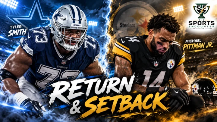 Dallas Cowboys offensive guard Tyler Smith and Pittsburgh Steelers wide receiver Michael Pittman Jr. feature in an NFL Week 5 injury update highlighting Smith's return from thumb surgery and Pittman's multiweek foot injury.