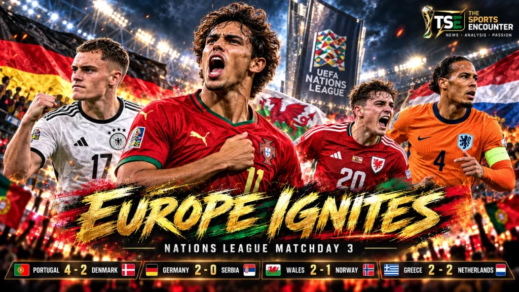 Portugal, Germany, Wales and Netherlands players during UEFA Nations League Matchday 3 on October 1, 2026