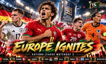 Portugal, Germany, Wales and Netherlands players during UEFA Nations League Matchday 3 on October 1, 2026