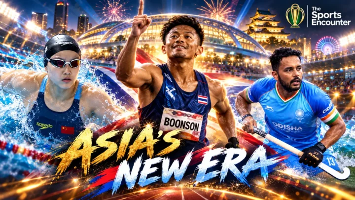 Asian Games 2026 champions representing China, Japan, South Korea, India and Thailand after the Aichi-Nagoya Games in Japan