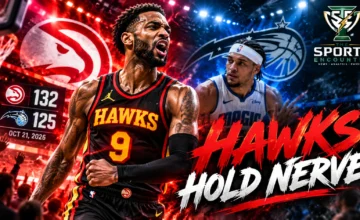 Atlanta Hawks defeat the Orlando Magic 132-125 on October 21, 2026, with Nickeil Alexander-Walker leading Atlanta in a high-scoring NBA opener.