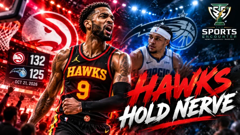 Atlanta Hawks defeat the Orlando Magic 132-125 on October 21, 2026, with Nickeil Alexander-Walker leading Atlanta in a high-scoring NBA opener.