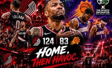 Damian Lillard celebrates his Portland return as the Trail Blazers defeat the Phoenix Suns 124-83.
