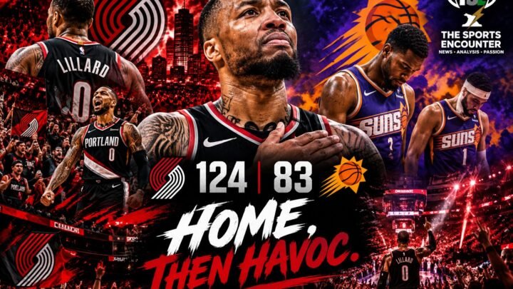 Damian Lillard celebrates his Portland return as the Trail Blazers defeat the Phoenix Suns 124-83.