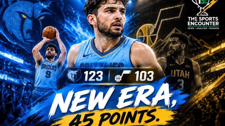 Ty Jerome leads the Memphis Grizzlies past the Utah Jazz 123-103 with a career-high 45 points.
