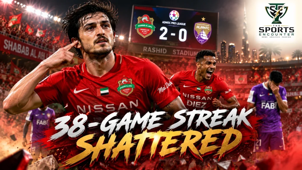 Sardar Azmoun and Shabab Al Ahli celebrate ending Al Ain's 38-match unbeaten streak, alongside Al Jazira's comeback against Kalba and Al Dhafra's five-goal victory in UAE Pro League Matchweek 6.