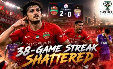 Sardar Azmoun and Shabab Al Ahli celebrate ending Al Ain's 38-match unbeaten streak, alongside Al Jazira's comeback against Kalba and Al Dhafra's five-goal victory in UAE Pro League Matchweek 6.