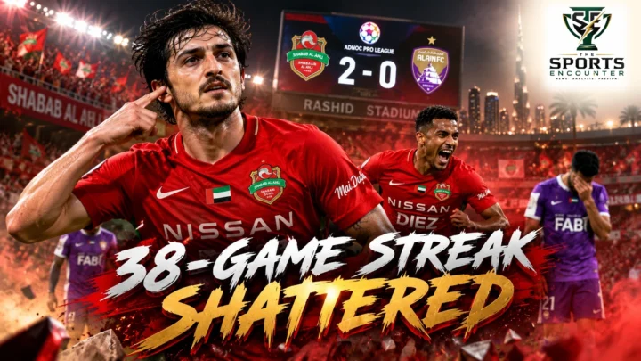 Sardar Azmoun and Shabab Al Ahli celebrate ending Al Ain's 38-match unbeaten streak, alongside Al Jazira's comeback against Kalba and Al Dhafra's five-goal victory in UAE Pro League Matchweek 6.