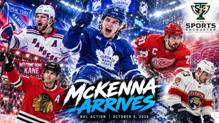 Gavin McKenna, Alexis Lafreniere, Patrick Kane, Dylan Larkin and Brad Marchand represent the biggest NHL stories from October 6, 2026.