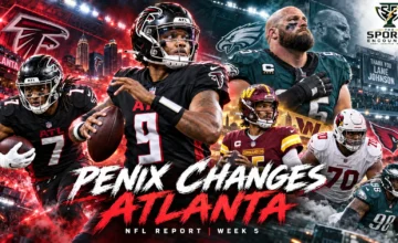 Michael Penix Jr., Bijan Robinson, Lane Johnson, Jayden Daniels and Paris Johnson Jr. headline major NFL developments entering Week 5 of the 2026 season.