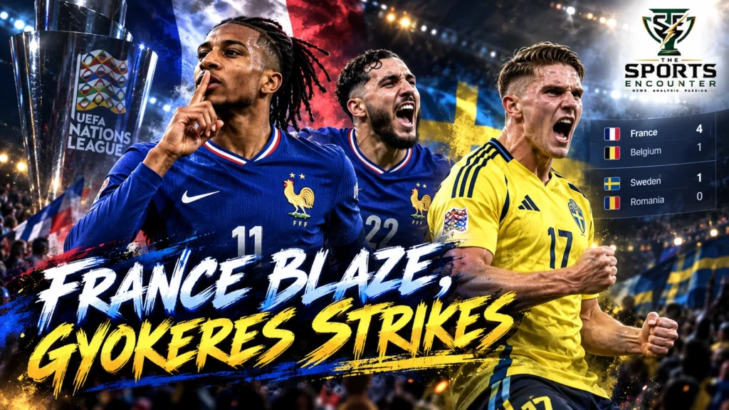 Michael Olise, Viktor Gyökeres and Rayan Cherki headline the October 5, 2026 UEFA Nations League results after decisive performances for France and Sweden.
