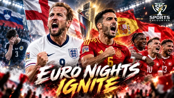 Harry Kane, Mikel Merino and Switzerland players headline the October 6, 2026 UEFA Nations League results after wins for England, Spain and Switzerland.