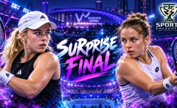 Maja Chwalińska and Sonay Kartal featured in a Wuhan Open 2026 final graphic after their semifinal victories over Iga Świątek and Jelena Ostapenko.