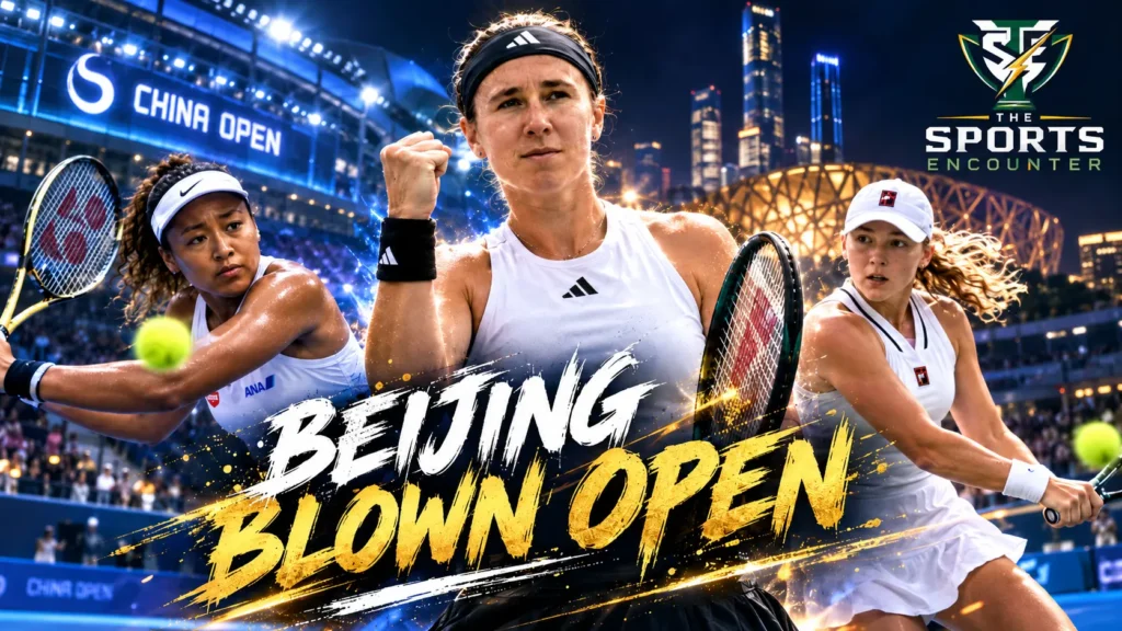 Nikola Bartunkova, Naomi Osaka, Mirra Andreeva and Linda Noskova feature in a China Open 2026 graphic after a dramatic women’s Round of 32 in Beijing.