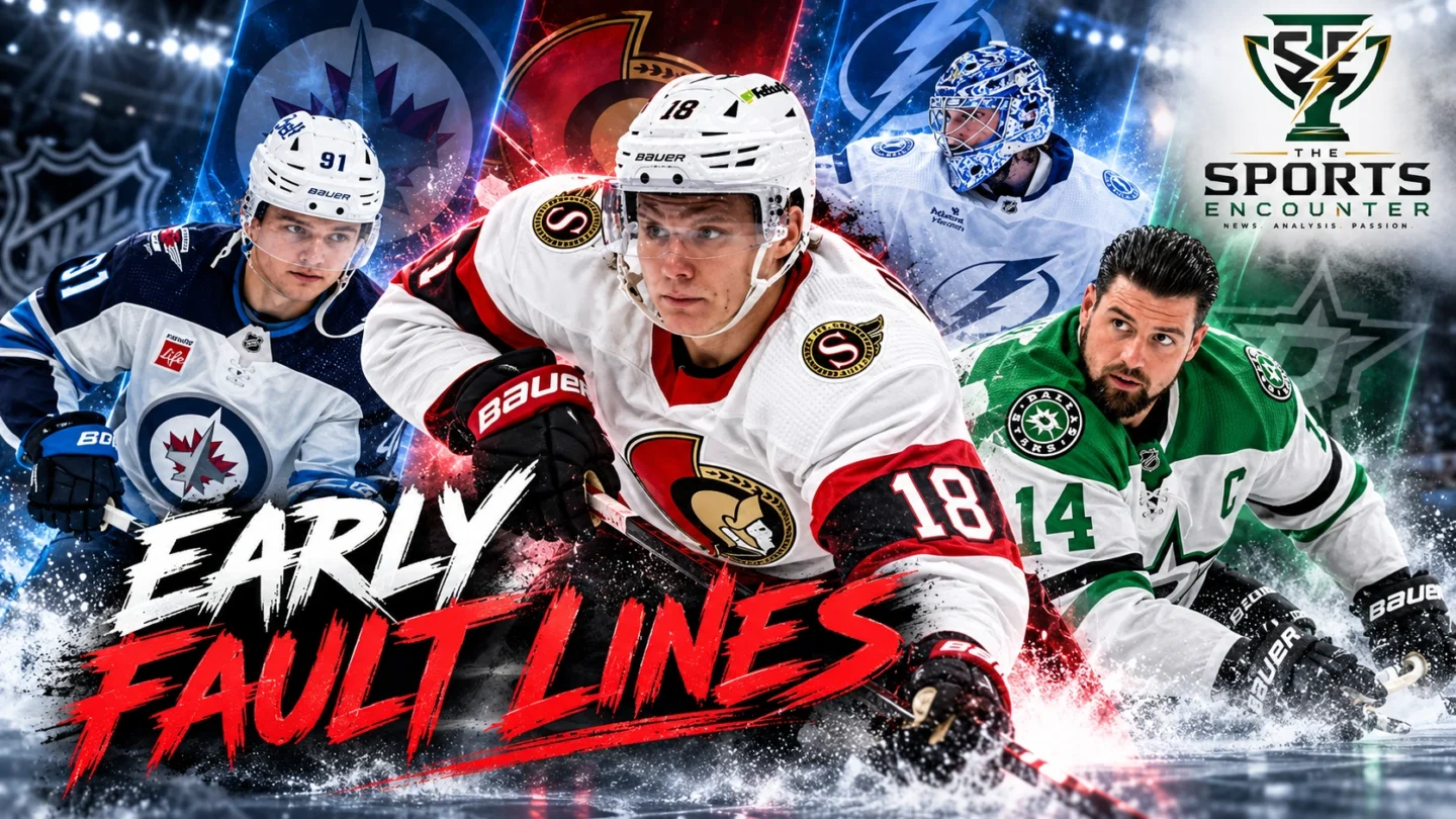 Tim Stützle, Jake Oettinger, Cole Perfetti and Pontus Holmberg headline the NHL results from October 5, 2026.