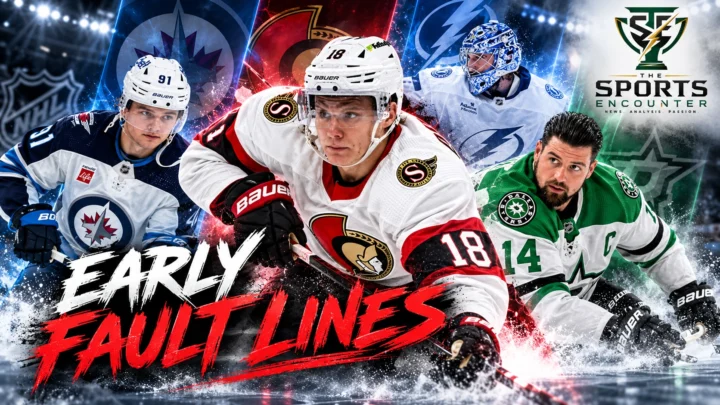 Tim Stützle, Jake Oettinger, Cole Perfetti and Pontus Holmberg headline the NHL results from October 5, 2026.