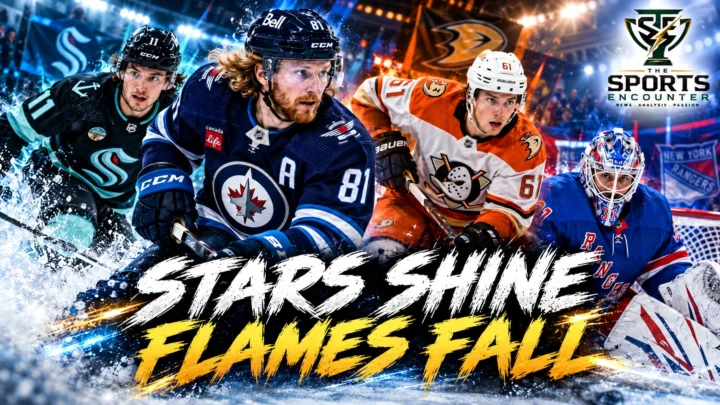 Kyle Connor, Cutter Gauthier, Mackie Samoskevich and Igor Shesterkin headline NHL action on October 4, 2026 as the Jets, Ducks, Kraken and Rangers win.
