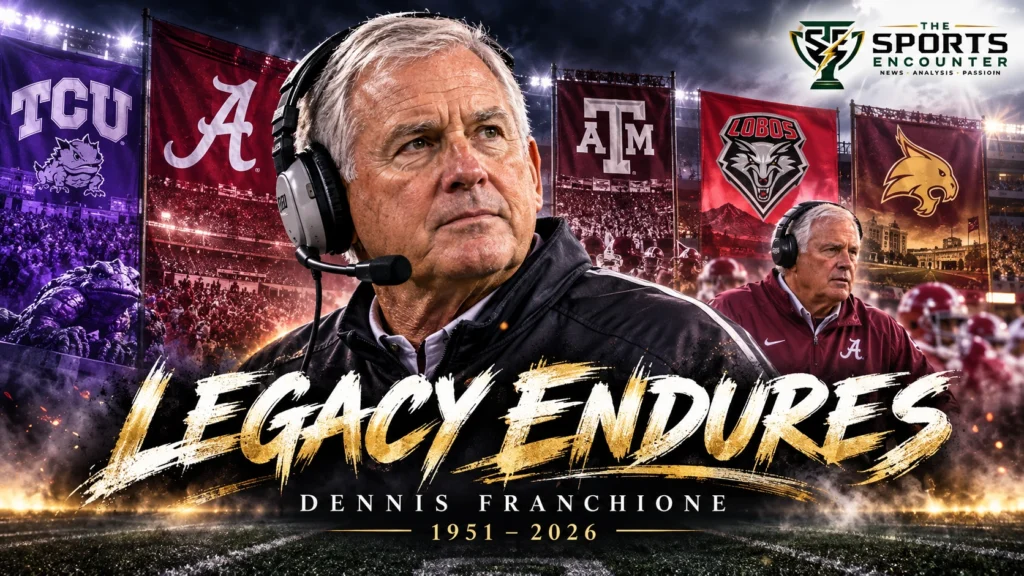 Dennis Franchione during his college football coaching career with TCU, Alabama and Texas A&M, remembered after his death at age 75.