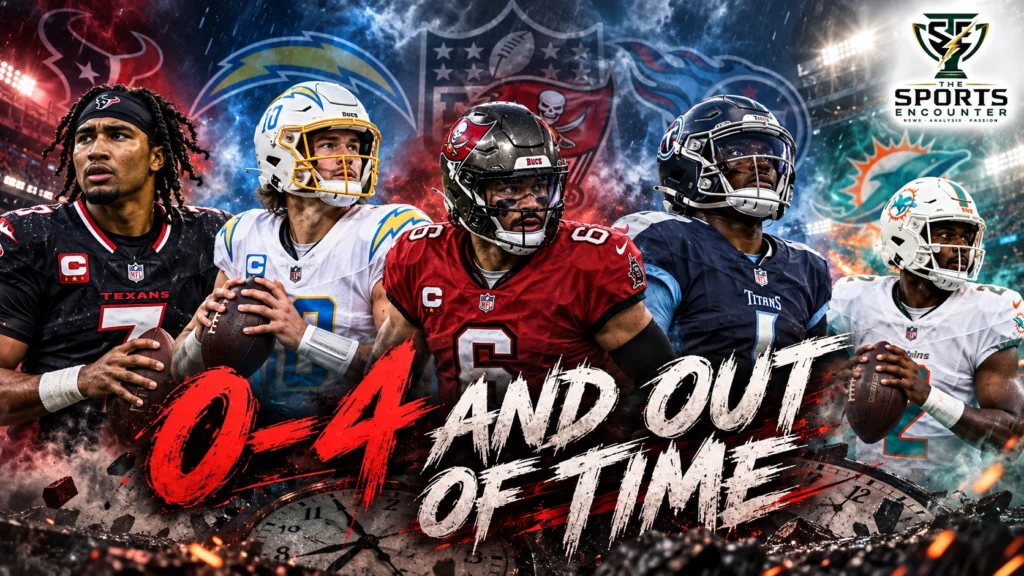 C.J. Stroud, Justin Herbert, Jalon Daniels, Malik Willis and Cam Ward represent the five NFL teams that opened the 2026 season 0-4.